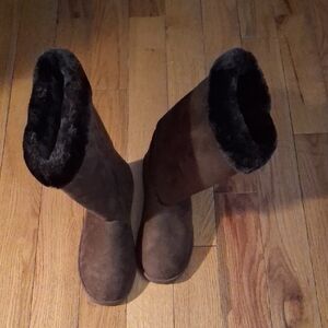 Cozy Brown Faux Fur Women's Winter Boots